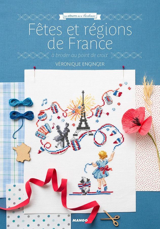 クロスステッチ FETES ET REGIONS DE FRANCE - ハードカバー書籍