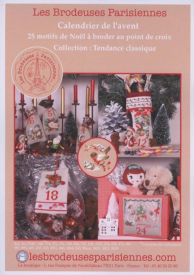 クロスステッチ Les Brodeuses Parisiennes 図案 - Calendrier de l’avent No.1