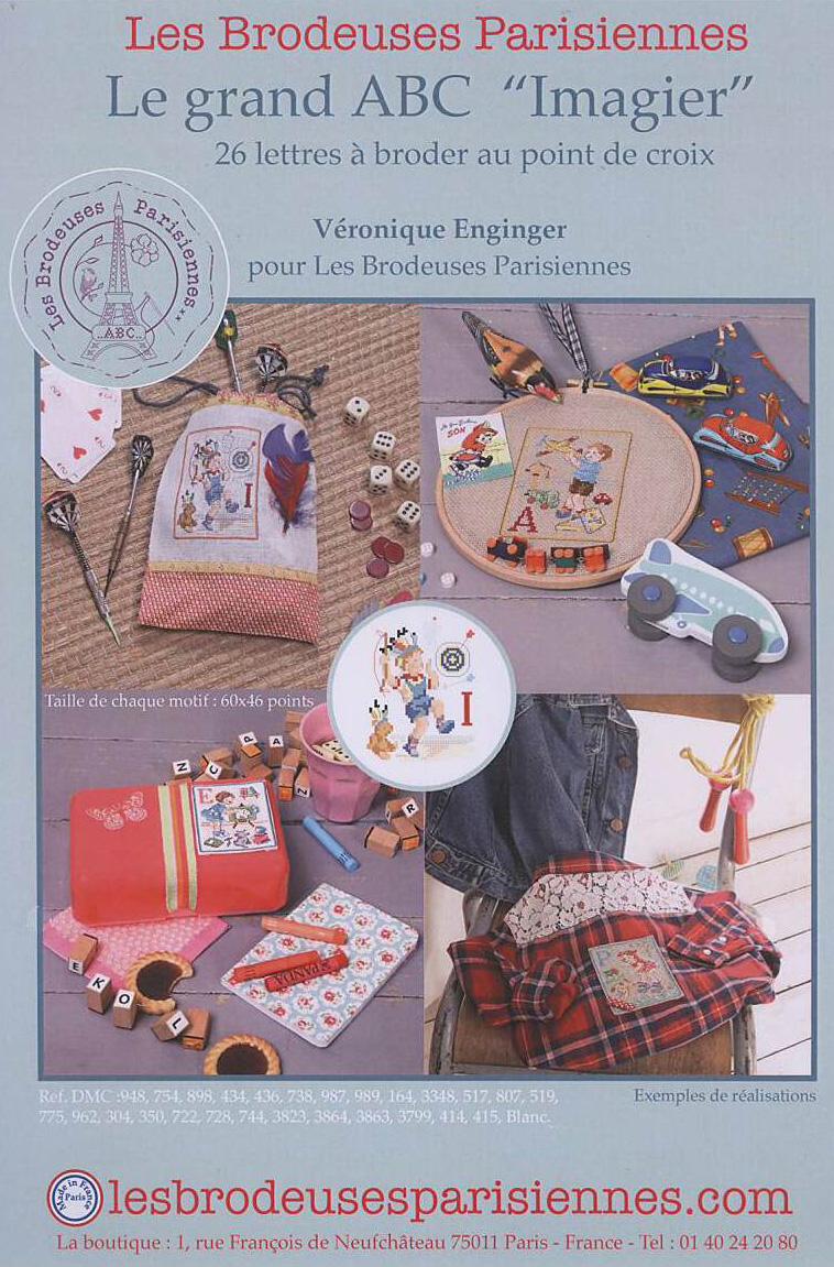 クロスステッチ Les Brodeuses Parisiennes 図案 - ABC Imagier