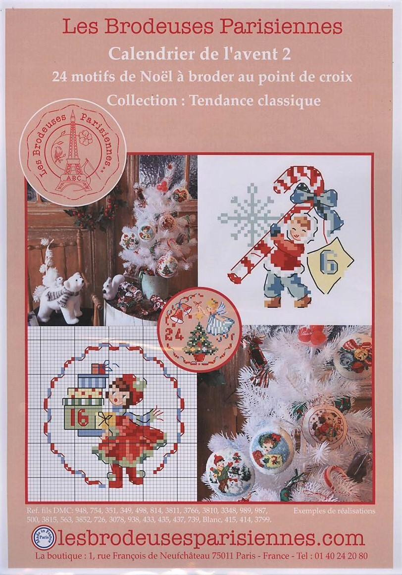 クロスステッチ図案　Les Brodeuses Parisiennes 図案 - Calendrier de l’avent No.2