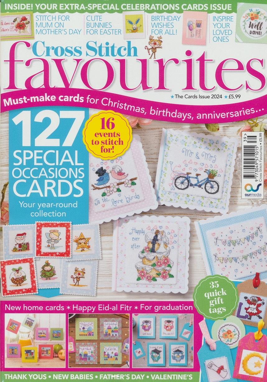 クロスステッチ　CROSS STITCH FAVOURITES - 2024 THE CARDS ISSUE