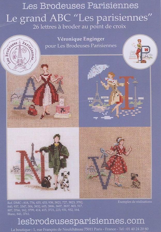 クロスステッチ　Les Brodeuses Parisiennes 図案 - ABC Les Parisiennes<