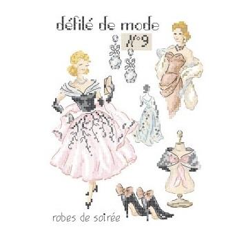 クロスステッチ　Les Brodeuses Parisiennes 図案 - No.9 Robes de soiree