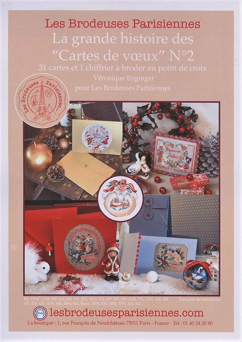 クロスステッチ　Les Brodeuses Parisiennes 図案 - Cartes de vœux No.2