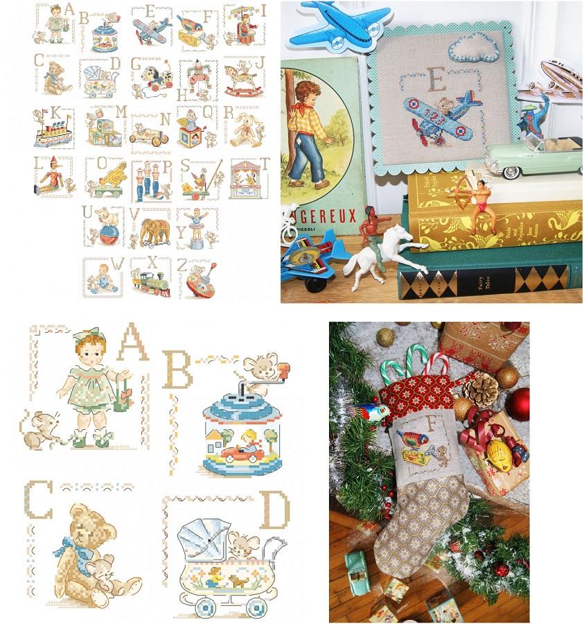 クロスステッチ ABC des jouets anciens