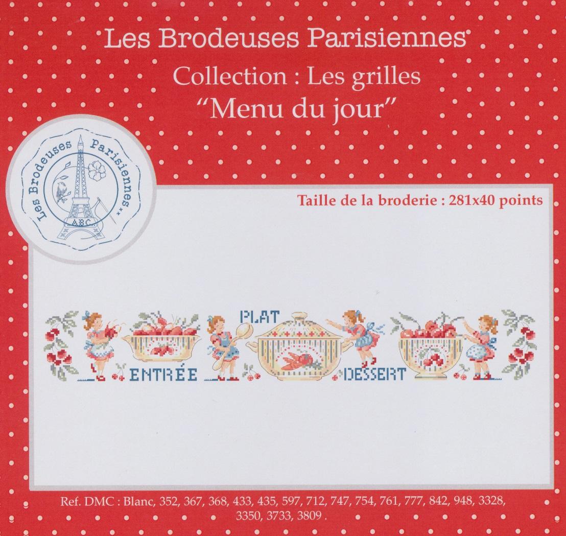 クロスステッチ　Les Brodeuses Parisiennes 図案 - Menu du jour