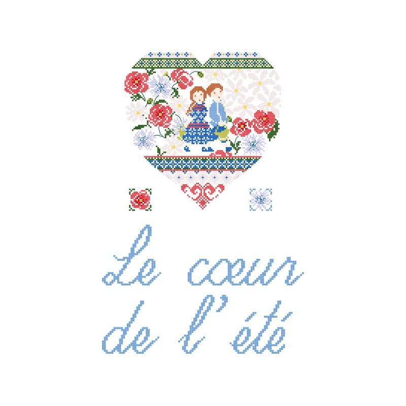 クロスステッチ　Les Brodeuses Parisiennes 図案 - Cœur de l’été