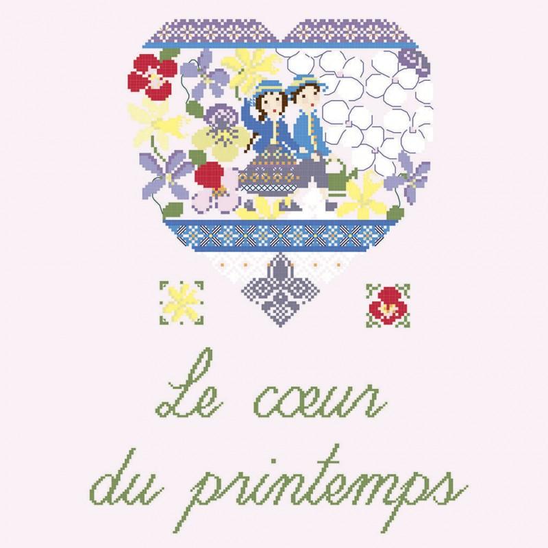 クロスステッチ　LBP 図案 - Cœur du printemps