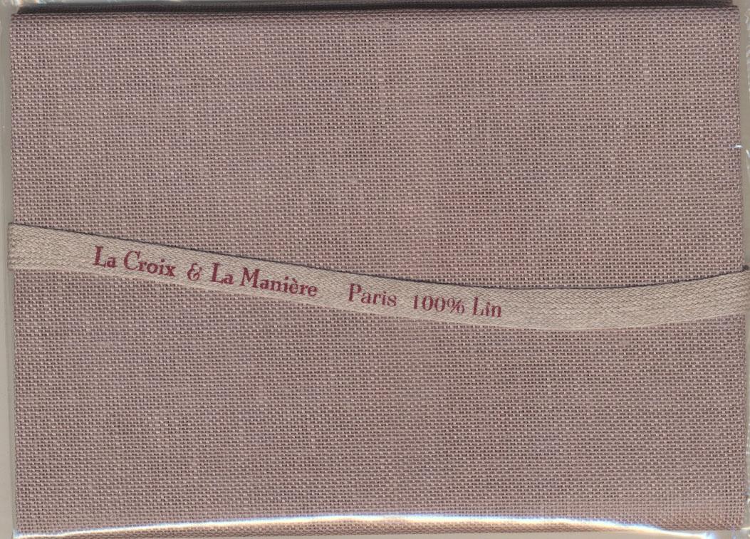 LA CROIX & LA MANIERE 刺繍用布リネン50×70cm Taupe