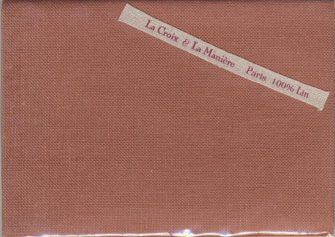 LA CROIX & LA MANIERE 刺繍用布リネン50×70cm Pain d’epices