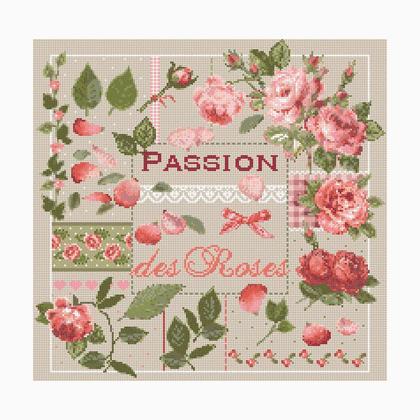 クロスステッチ MADAME LA FEE - Passion des Roses 