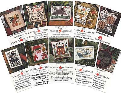 クロスステッチ THE PRAIRIE SCHOOLER MINI-CARD - MC-A