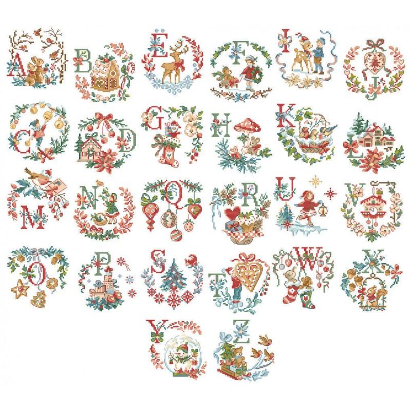 クロスステッチ Les Brodeuses Parisiennes 図案 - ABC de Noel