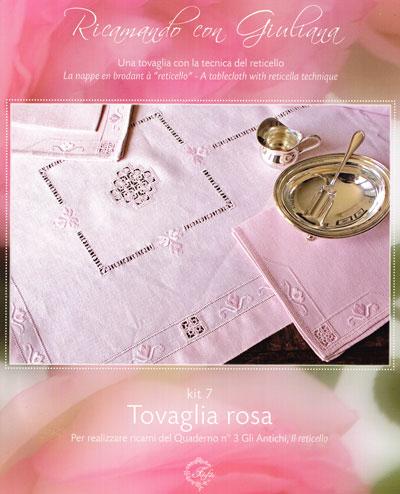 クロスステッチ　GIULIANA BUONPADRE KIT - Pink tablecloths #7 (図案冊子のみ)