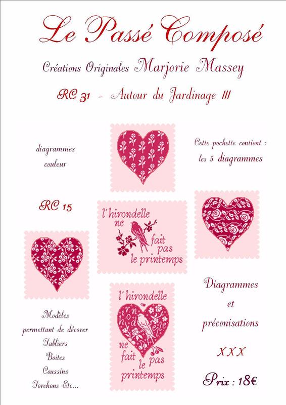 クロスステッチ　MARJORIE MASSEY - Autour du jardinage III