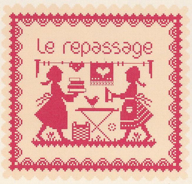 クロスステッチ　MARJORIE MASSEY - Le repassage