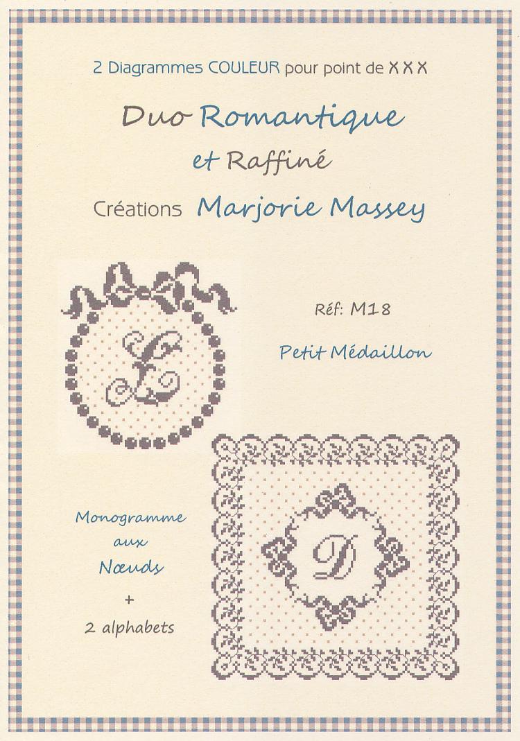 クロスステッチ　MARJORIE MASSEY - Monogrammes Romantiques
