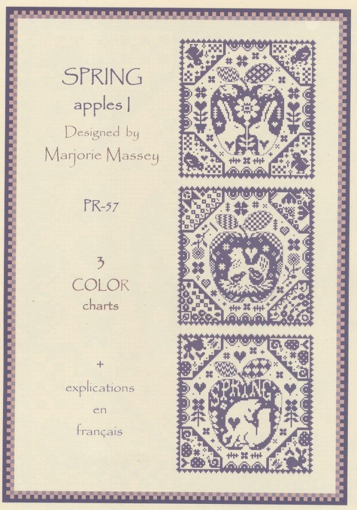 クロスステッチ　 MARJORIE MASSEY - SPRING Apples