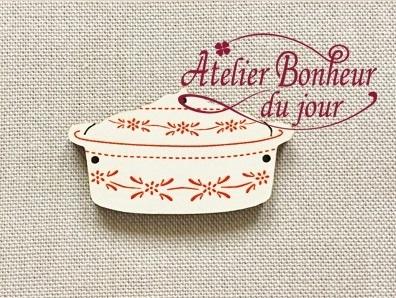 ATELIER BONHEUR DU JOUR CUISINE - TERRINE A BAECKEOFFE - rouge