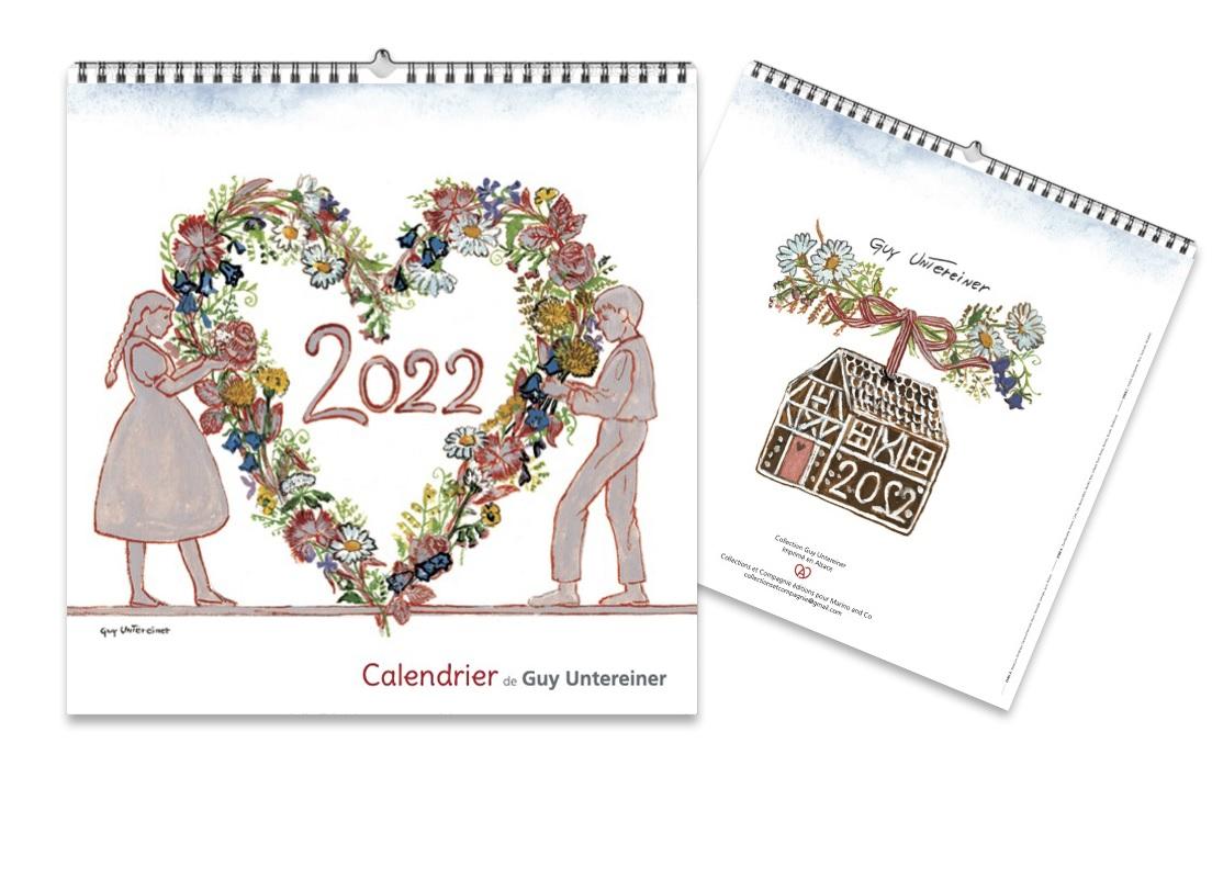 クロスステッチ　Guy Untereiner CALENDRIER - 2022