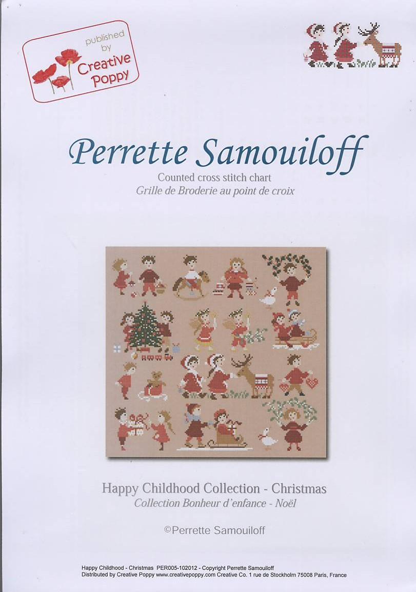 クロスステッチ PERRETTE SAMOUILOFF 図案 Happy Childhood Christmas