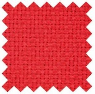 クロスステッチ SAJOU 刺繍布アイーダ50×80、5.5本/㎝ - ROUGE（RED）