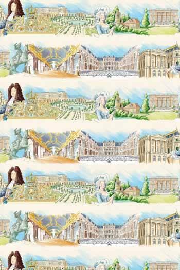 SAJOUプリント生地 VERSAILLES MOTIF PRINCIPAL
