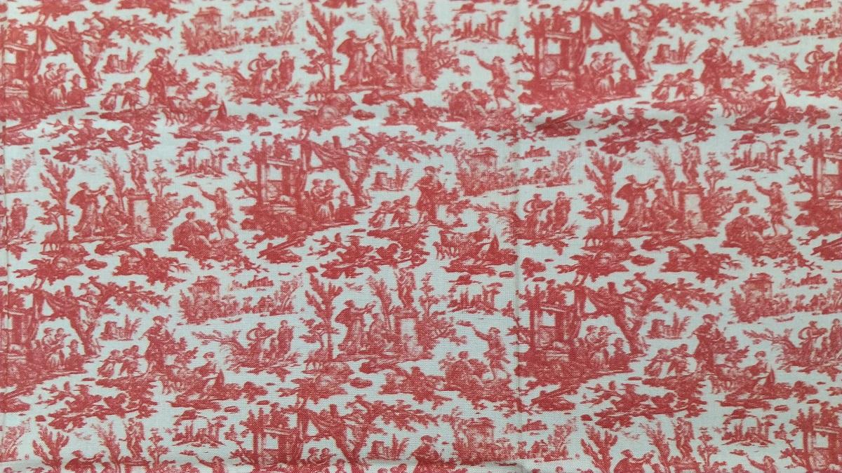 SAJOU 生地 50×75cm - OFFRANDE MINIATURE ROUGE