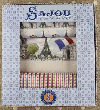 クロスステッチ SAJOU 生地 3種セット - MA BELLE VILLE DE PARIS