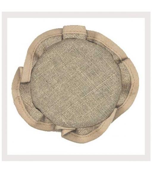 LE BONHEUR DES DAMES 刺繍用布- 刺繍用 ジャム瓶カバー(ベージュ/リネン)