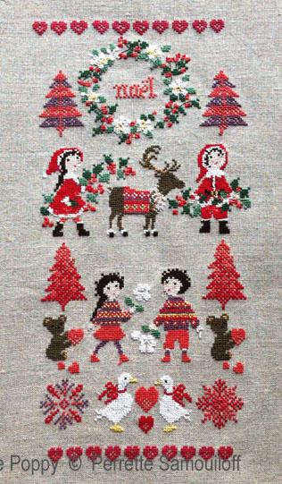 クロスステッチ　PERRETTE SAMOUILOFF CP図案 - Nordic Christmas Banner