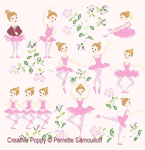 PERRETTE SAMOUILOFF CP図案 - The Ballet Dance Lesson