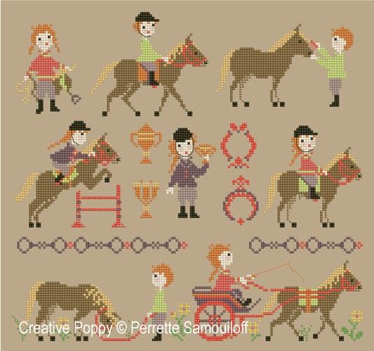 PERRETTE SAMOUILOFF CP図案 - The Pony Club