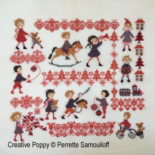 クロスステッチ　PERRETTE SAMOUILOFF CP図案 - Christmas Toys