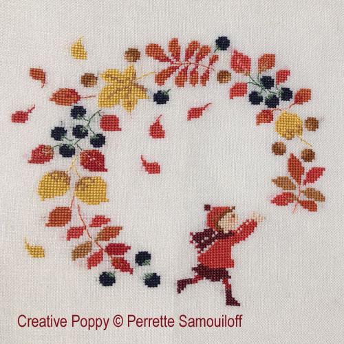 クロスステッチ　PERRETTE SAMOUILOFF CP図案 - Blackberry Wreath<