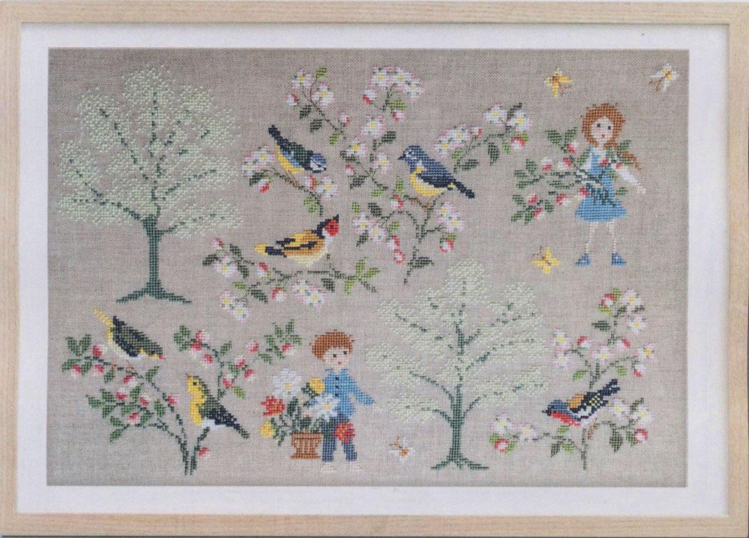 クロスステッチ　PERRETTE SAMOUILOFF CP図案 - Spring Birds