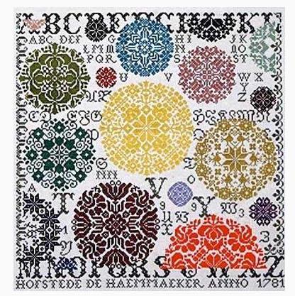 クロスステッチ JAN HOUTMAN DESIGNS 図案 - Buds of Life Sampler