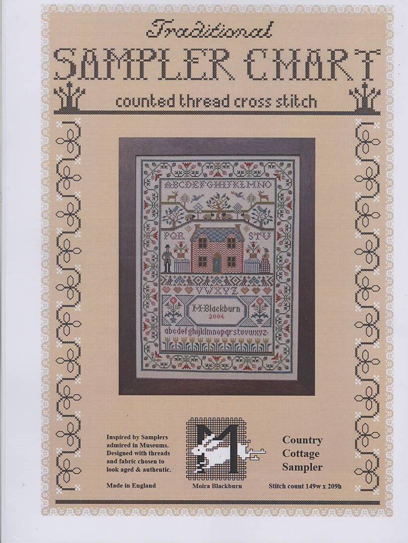 クロスステッチ MOIRA BLACKBURN SAMPLERS - Country Cottage Sampler