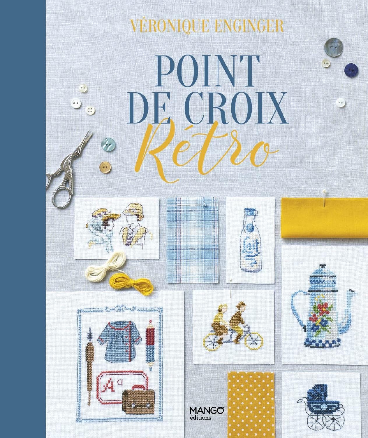 クロスステッチ POINT DE CROIX RETRO（再版） - ハードカバー書籍