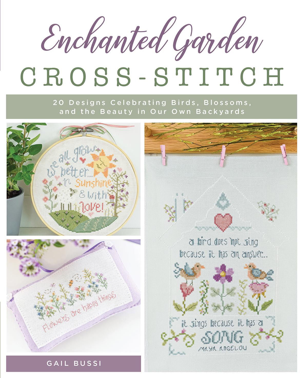 クロスステッチ　ENCHANTED GARDEN CROSS-STITCH - ソフトカバー書籍