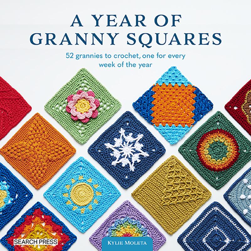 編み物　A YEAR OF GRANNY SQUARES - ソフトカバー書籍