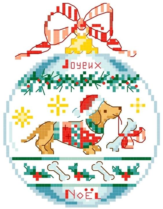 クロスステッチ　Les Brodeuses Parisiennes 小図案(’24～) - Mon petit teckel