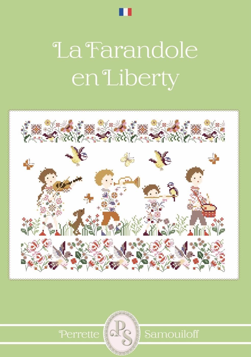 クロスステッチ Perrette Samouiloff図案(春) - La Farandole en Liberty