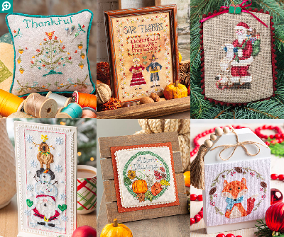 ドイツ直輸入】クロススティッチキットクリスマスオーナメント6点セット