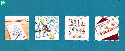 クロスステッチ図案　洋書　Souvenirs d'enfance 　ヴェロニク クロスステッチ図案 洋書 Souvenirs d'enfance ヴェロニク