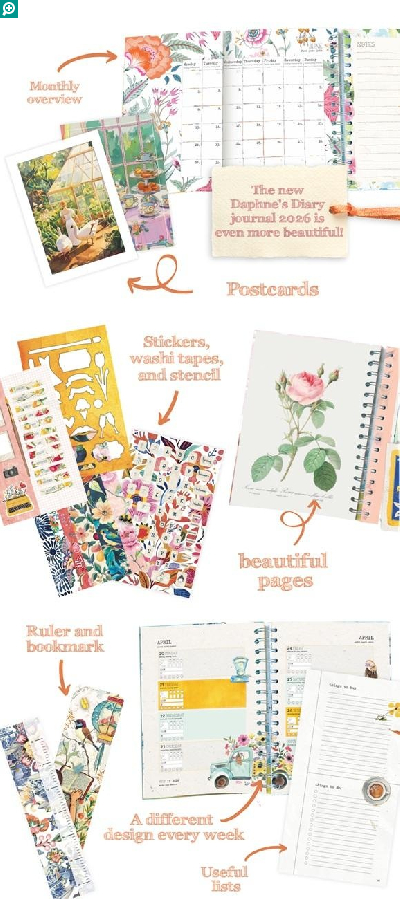 洋雑誌、洋書、輸入手芸のマガジンマート - DAPHNE'S DIARY JOURNAL