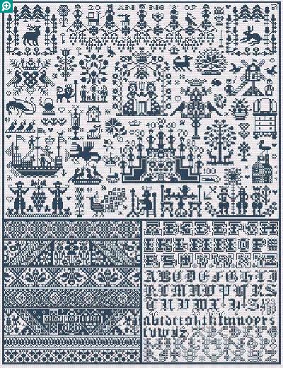 洋雑誌、洋書、輸入手芸のマガジンマート - クロスステッチ図案 サンプラー